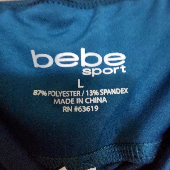 guc BEBE SPORT leggings w/pockets sz L - Picture 7 of 8